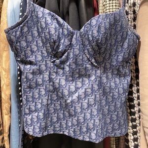 Vintage Christian Dior bustier top